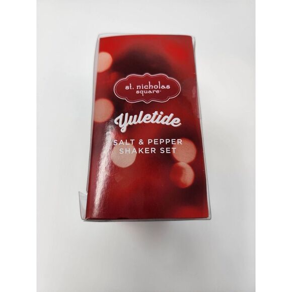 NWT Saint Nicholas Square Snowman Salt and Pepper Shaker Set - Picture 4 of 4